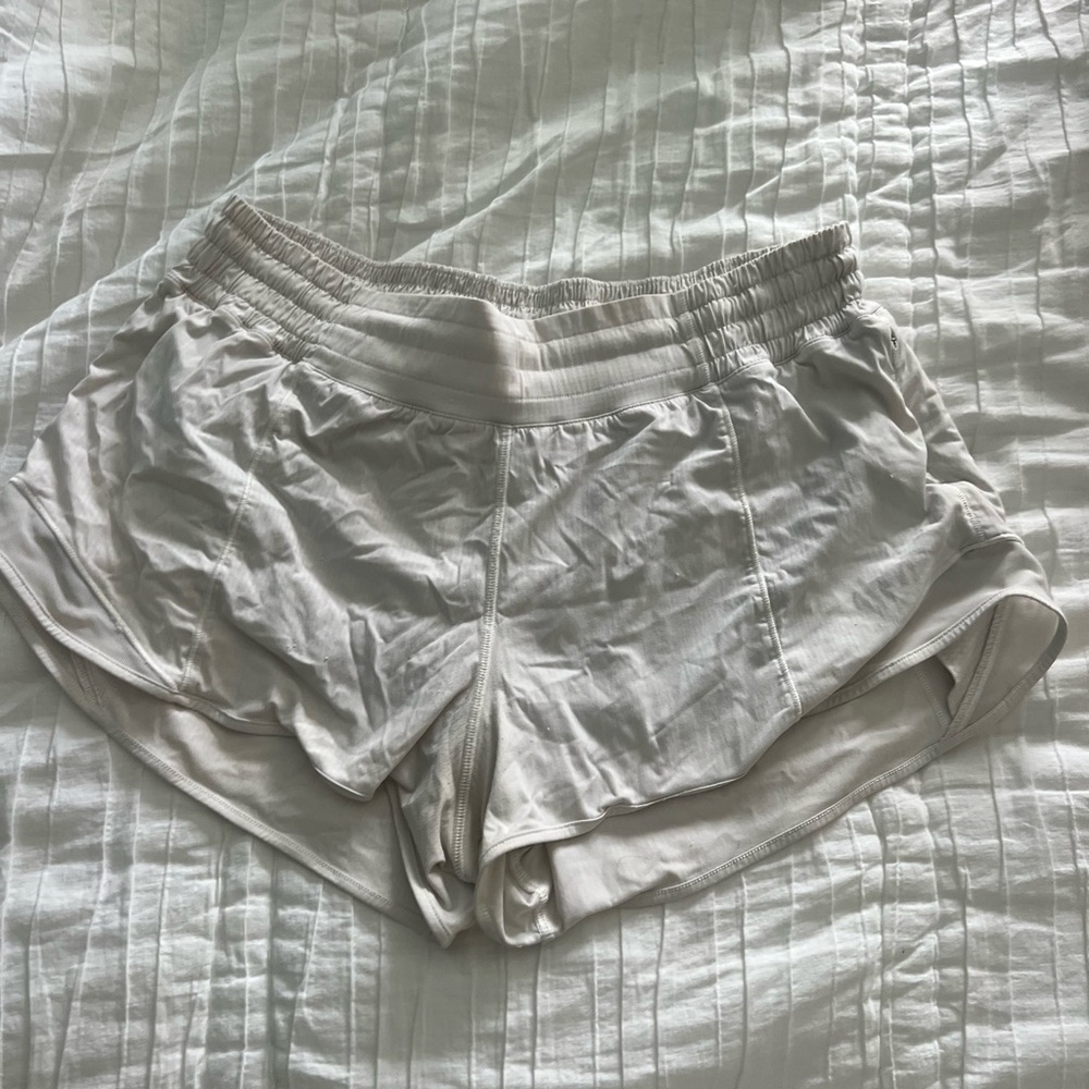 Lululemon white Hotty Hot Shorts